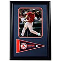 J.D Drew 12x18 Framed Print with Pennant