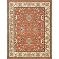 Oxnard Accent Rust and Ivory Wool Rug (1'9 x 2'9)
