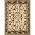 Oxnard Accent Ivory/ Mocha Wool Rug (1'9 x 2'9)