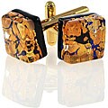 Murano Men's Glass Cuff Links