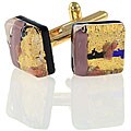 Murano Men's Glass Cuff Links