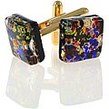Murano Men's Glass Cuff Links