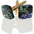 Murano Men's Glass Cuff Links