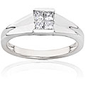 14k Gold 1/4ct TDW Quad Princess Diamond Ring (HI/I1)