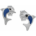 Sterling Silver Child's Dolphin Earrings