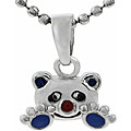 Sterling Silver Child's Bear Necklace