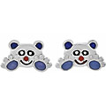 Sterling Silver Child's Bear Earrings
