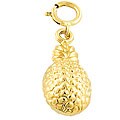 14k Yellow Gold Pineapple Charm
