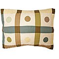 Quilted Dots and Squares Throw Pillows (Set of 2)