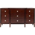 Mondrian 9-drawer Dark Java Dresser