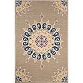 Ravella Iron Medallion Blur Round Rug (8' Round)