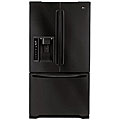 LG Three-door 25-cubic Foot Black Refrigerator