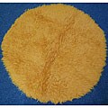 Premium Flokati Orange Rug (4' Round)