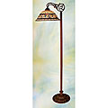 Tiffany-style Stained Glass Bridge Floor Lamp