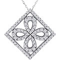 10k White Gold 1/2ct TDW Diamond Fashion Necklace