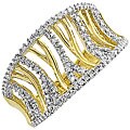 10k Gold Tree Branch 1/5ct TDW Diamond Ring