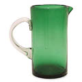 'Vegetation' Green Glass Pitcher (Mexico)