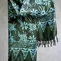 Batik 'Morning Flower' Shawl (Indonesia)