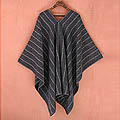 Alpaca Wool 'Misty Eve' Poncho (Peru)