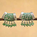 'Royal Tradition' Emerald Earrings (India)