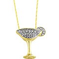 10k Gold 1/10ct TDW Diamond Margarita Necklace