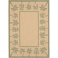 Indoor/ Outdoor Palm Tree Rug (5' x 7'5)