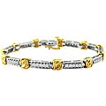 10k Two-tone Gold 1ct TDW Diamond Bracelet (J-K, I2)