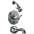 Single Handle Satin Nickel Tub/ Shower Faucet