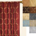 Renzo Chain Stitch Faux Silk Curtain Panel (55 in. x 108 in.)
