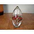 Limoges Crystal Egg Keepsake with Perfume Bottles