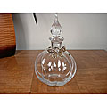 Limoges Handcrafted Crystal and Brass Bottle