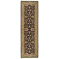 Hand-knotted Radiance Ebony Wool Rug (2'6 x 12')