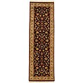 Hand-knotted Purity Brown Wool Rug (2'6 x 12')