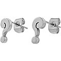 Surgical Steel Polished Question Mark Earrings