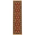 Hand-knotted Escape Red Wool Rug (2'6 x 12')