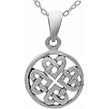Sterling Silver Round Celtic Necklace