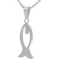 Surgical Steel Cubic Zirconia Fish Necklace
