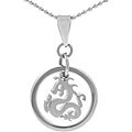 Surgical Steel Dragon Hoop Necklace