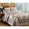 Telluride Floral and Stripe Oversized Quilt Set