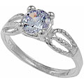 Sterling Silver Lavender CZ Child's Ring