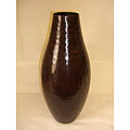 Hammered Dark Brown Metal Vase (Set of 2)
