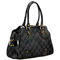 XOXO Black Monica Satchel