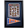2008 New York Mets Framed Print with Mini Pennant