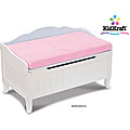 Davenport White Toy Chest with Pink Cushion