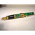 Limoges Hand-painted Faux Marble Pen Keepsake