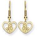 Goldplated Disney's Cinderella Heart Earrings