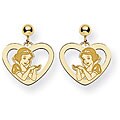 Goldplated Disney's Snow White Heart Earrings