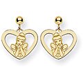 Goldplated Disney's Cinderella Heart Earrings