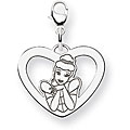 Sterling Silver Disney's Cinderella Heart Charm