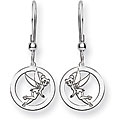 Sterling Silver Disney's Tinker Bell Drop Earrings